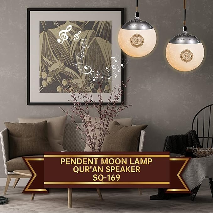 Pendant Moon Quran lamp Speaker - Alladin Bliss